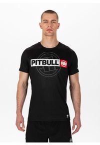 PITBULL - Koszulka męska Pitbull Mesh Performance Pro plus Hilltop Sports. Kolor: biały, czarny, wielokolorowy. Materiał: mesh