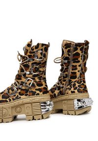 NEW ROCK Trzewiki M-WALL373 Beżowy. Kolor: beżowy. Materiał: skóra. Styl: rockowy #2