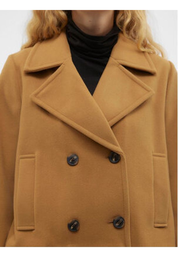 Vero Moda Kurtka przejściowa Vincemia 10300488 Brązowy Regular Fit. Kolor: brązowy. Materiał: syntetyk