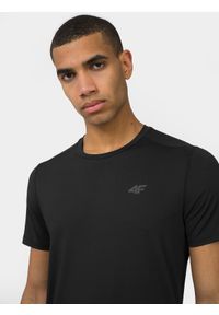 4f - 4F Koszulka treningowa regular szybkoschnąca męska 3XL. Kolor: czarny. Materiał: dzianina, materiał #2
