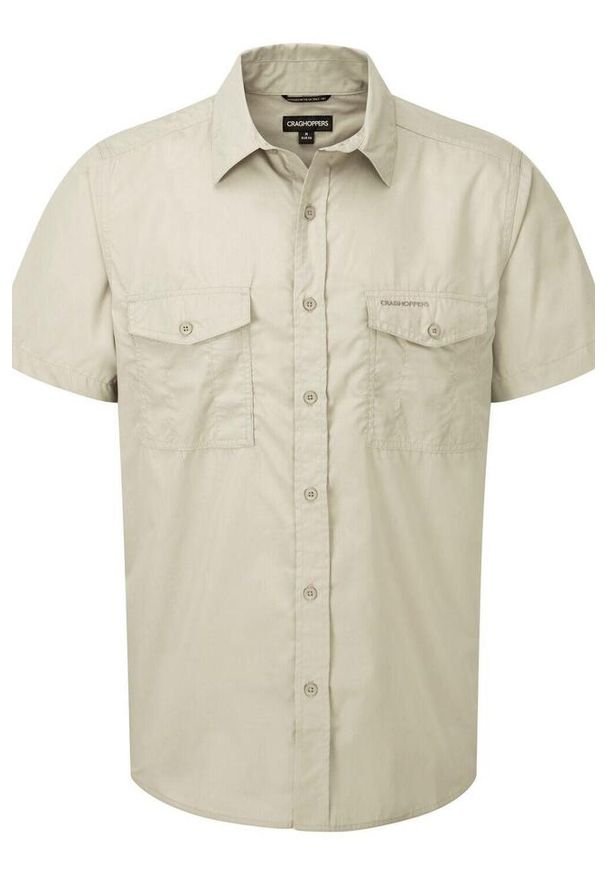 CRAGHOPPERS - Koszula podróżnicza męska Craghoppers Kiwi SS Shirt. Kolor: biały