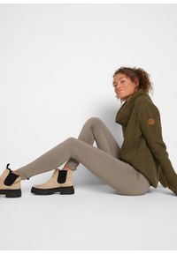 bonprix - Legginsy termiczne z wygodnym paskiem. Kolor: zielony #3
