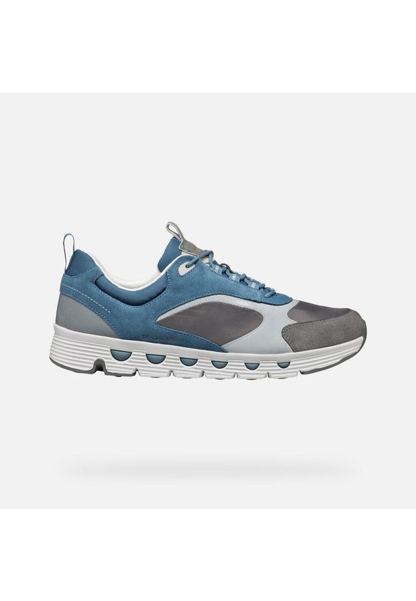Trenerzy Geox Spherica Ecub-4 A. Kolor: niebieski, szary, wielokolorowy