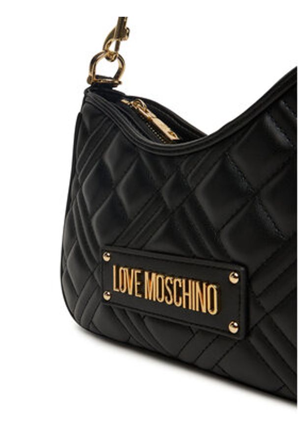 Love Moschino - LOVE MOSCHINO Torebka JC4152PP0NLA0000 Czarny. Kolor: czarny. Materiał: skórzane