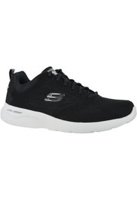 skechers - Buty sportowe Sneakersy męskie, Skechers Dynamight 2.0. Zapięcie: sznurówki. Kolor: wielokolorowy, czarny. Materiał: materiał, syntetyk. Szerokość cholewki: normalna. Sport: turystyka piesza