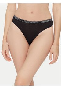 Emporio Armani Underwear Komplet 2 par stringów EW000402 AF10889 MC005 Czarny. Kolor: czarny. Materiał: wiskoza