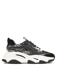 Steve Madden Sneakersy SM11004652 Czarny. Kolor: czarny. Materiał: skóra