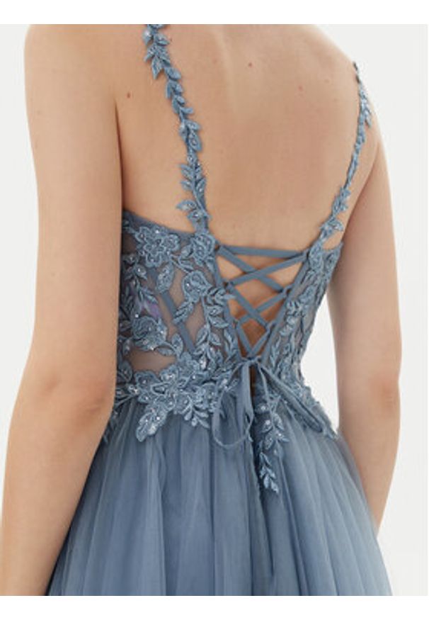 Hey Kyla Sukienka wieczorowa 5AJ004HK Niebieski Regular Fit. Kolor: niebieski. Materiał: syntetyk. Styl: wizytowy