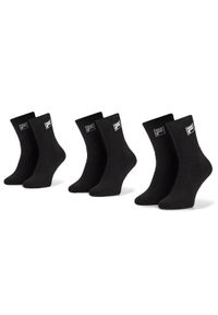 Fila Zestaw 3 par wysokich skarpet unisex Calza Tennis Socks F9000 Czarny. Kolor: czarny. Materiał: materiał