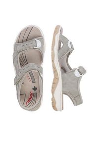 Rieker Sandały CEO-68866-40 Szary. Kolor: szary. Materiał: skóra #8