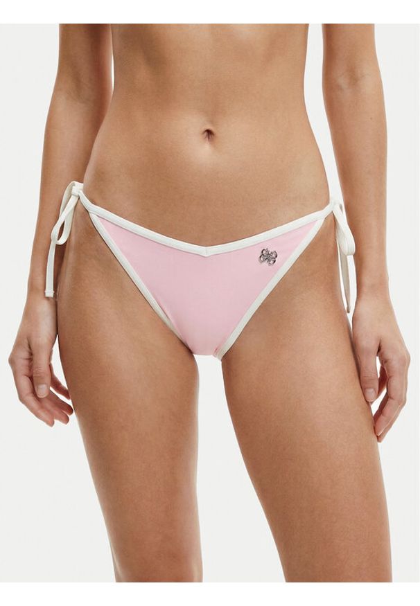 Guess Dół od bikini E6GO20 MC04R Różowy. Kolor: różowy. Materiał: syntetyk