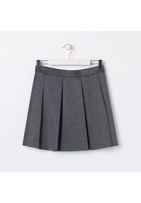 Sinsay - Plisowana spódnica mini - Szary. Kolor: szary #1