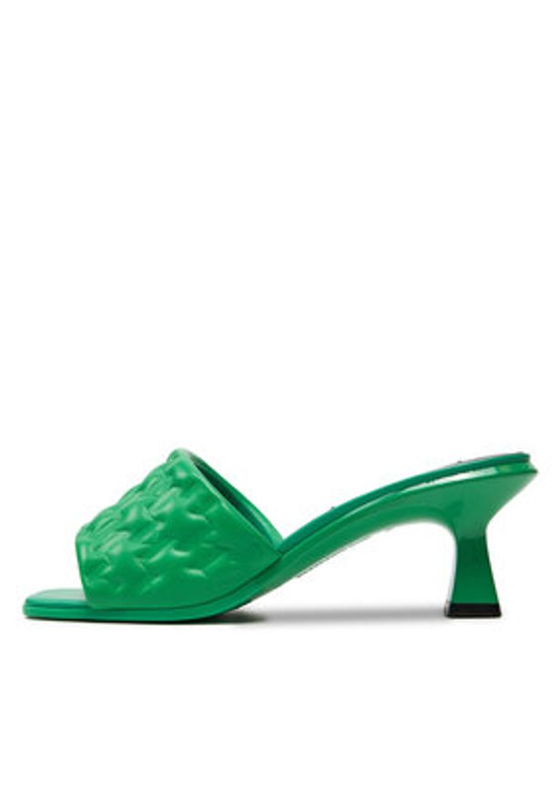 Karl Lagerfeld - KARL LAGERFELD Klapki KL30113 Zielony. Kolor: zielony. Materiał: skóra