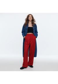Reserved - Luźne spodnie - Czerwony. Kolor: czerwony #1