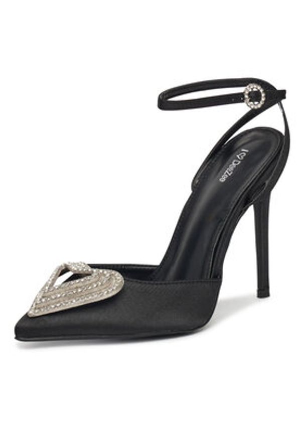 DeeZee Sandały H85269-32 Czarny. Kolor: czarny. Materiał: materiał