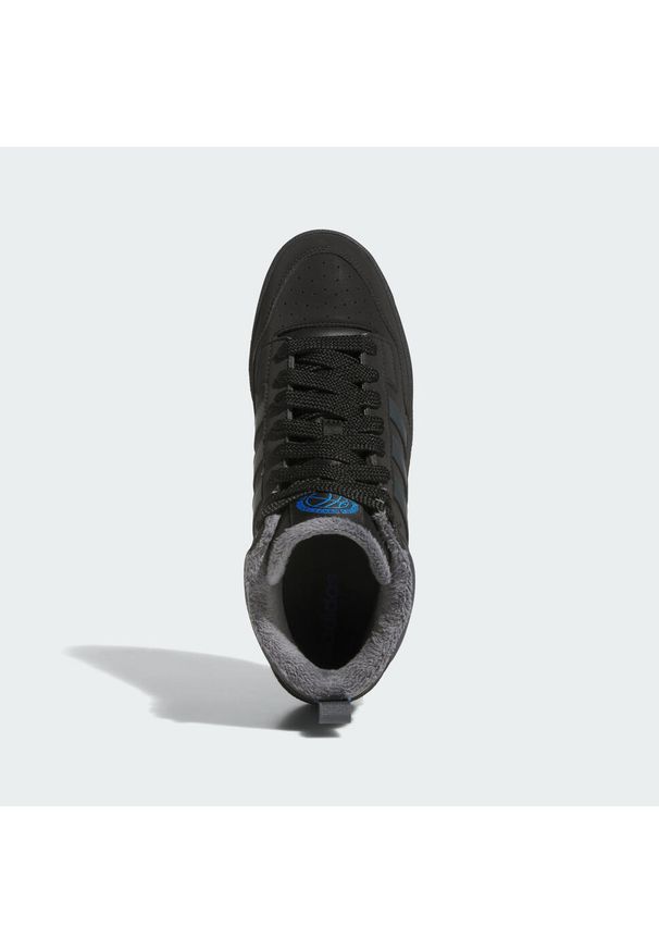 Adidas - Buty Rapid Court Mid Winterized. Okazja: na co dzień. Kolor: niebieski, czarny, szary, wielokolorowy. Sport: koszykówka, turystyka piesza