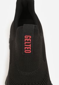 Born2be - Czarno-Czerwone Buty Sportowe Sneakersy Ozdobione Napisem Gallego. Okazja: na co dzień. Kolor: czarny. Wzór: aplikacja, napisy #3