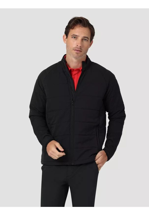 Wrangler - WRANGLER INSULATED JACKET MĘSKA KURTKA PRZEJŚCIOWA BLACK W4G6DX100 112324270. Materiał: materiał