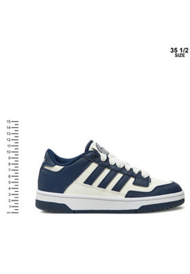 Adidas - adidas Sneakersy Rapid Court Low JR0167 Granatowy. Kolor: niebieski. Materiał: skóra