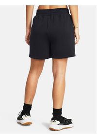 Under Armour Szorty sportowe Unstoppable Flc Pltd Short 1382764-001 Czarny Loose Fit. Kolor: czarny. Materiał: syntetyk