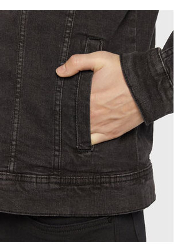 Blend Kurtka jeansowa Naril 20710737 Czarny Regular Fit. Kolor: czarny. Materiał: bawełna, jeans