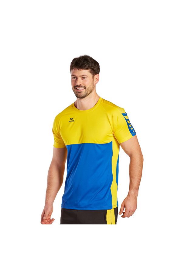 ERIMA - Jersey Erima Six Wings. Kolor: wielokolorowy, niebieski, żółty. Materiał: jersey. Sport: piłka nożna