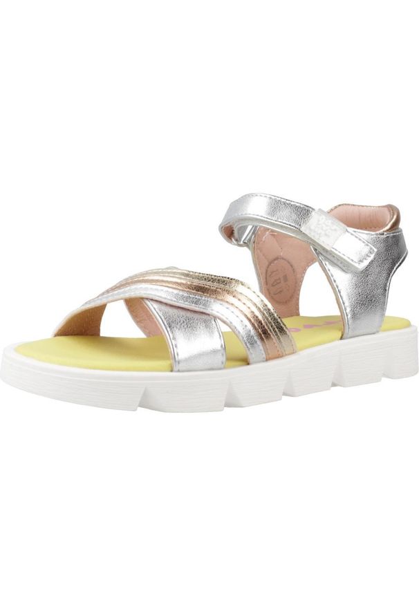 Garvalin - Sandały GARVALIN 242445G Srebrny. Kolor: szary. Materiał: tkanina, syntetyk