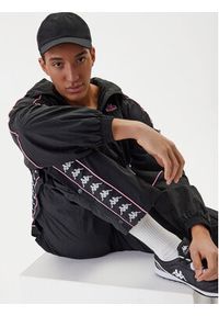 Kappa Spodnie dresowe 361W7JW Czarny Comfort Fit. Kolor: czarny. Materiał: syntetyk #7