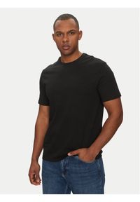 Calvin Klein Jeans T-Shirt LV040HM265 Czarny Regular Fit. Kolor: czarny. Materiał: bawełna
