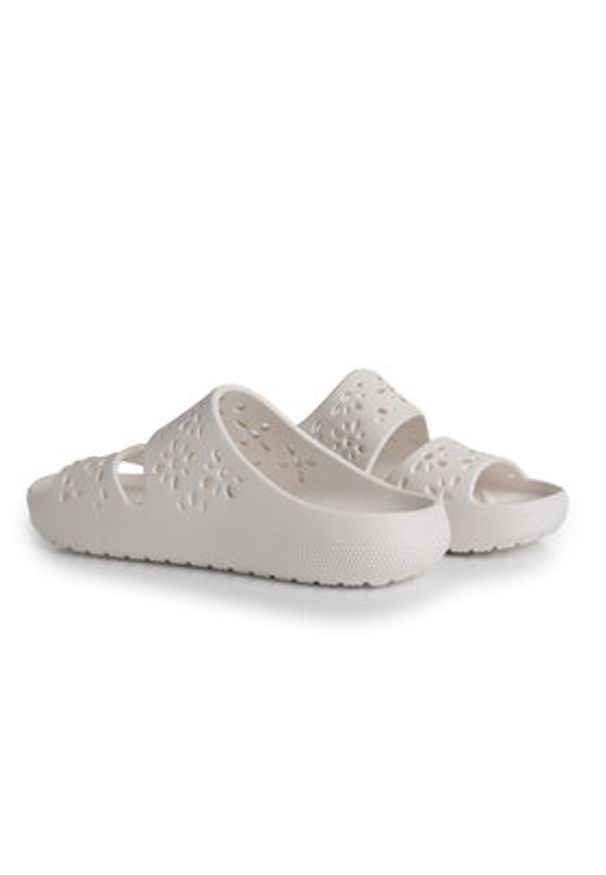 Crocs Klapki Classic Floral Cutout Sandal 210966 Biały. Kolor: biały