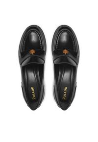 Pollini Lordsy PA10034G1LPC0000 Czarny. Kolor: czarny. Materiał: skóra