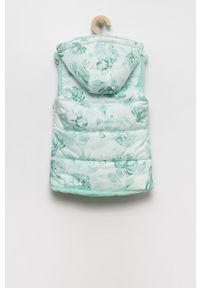 Guess bezrękawnik dwustronny dziecięcy kolor turkusowy. Okazja: na co dzień. Typ kołnierza: kaptur. Kolor: turkusowy. Długość rękawa: bez rękawów. Styl: casual #2