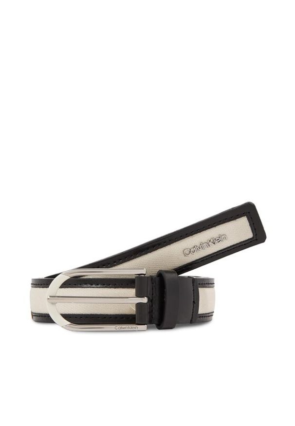 Calvin Klein Pasek Damski Summer Story Canvas 2.5 Belt K60K611996 Szary. Kolor: szary. Materiał: materiał