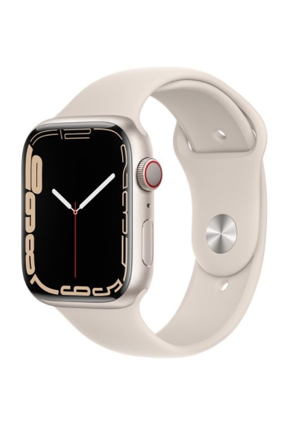 APPLE - Smartwatch Apple Watch 7 GPS+Cellular 45mm alu. księżycowa poświata|księżycowa poświata pasek sport. Rodzaj zegarka: smartwatch. Styl: sportowy