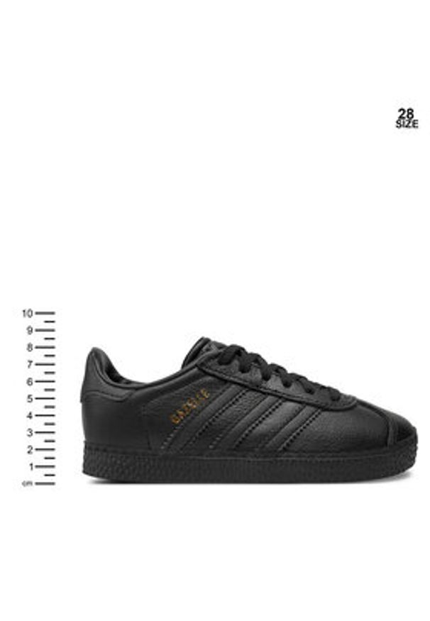 Adidas - adidas Sneakersy Gazelle C BY9165 Czarny. Kolor: czarny. Materiał: skóra. Model: Adidas Gazelle