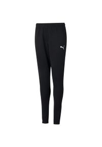 Spodnie piłkarskie dla dzieci Puma teamRISE Poly Training Pants Jr. Kolor: czarny. Materiał: dresówka. Styl: sportowy