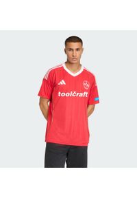 Adidas - 1. FC Nürnberg 25/26 Third Jersey. Kolor: czerwony, żółty, wielokolorowy. Materiał: jersey. Sport: piłka nożna