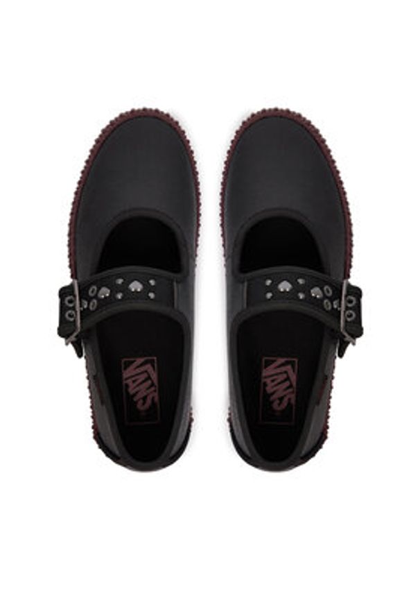 Vans Półbuty Mary Jane Creeper VN000D072Q11 Czarny. Kolor: czarny. Materiał: skóra
