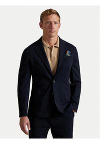 Polo Ralph Lauren Marynarka 715966393001 Granatowy Modern Fit. Typ kołnierza: polo. Kolor: niebieski. Materiał: bawełna