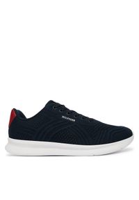 TOMMY HILFIGER - Tommy Hilfiger Sneakersy Lightweight Runner Mix FM0FM05755 Granatowy. Kolor: niebieski. Materiał: materiał #1