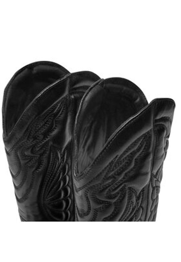 Bronx Kowbojki 34180-J 01 Czarny. Kolor: czarny. Materiał: skóra