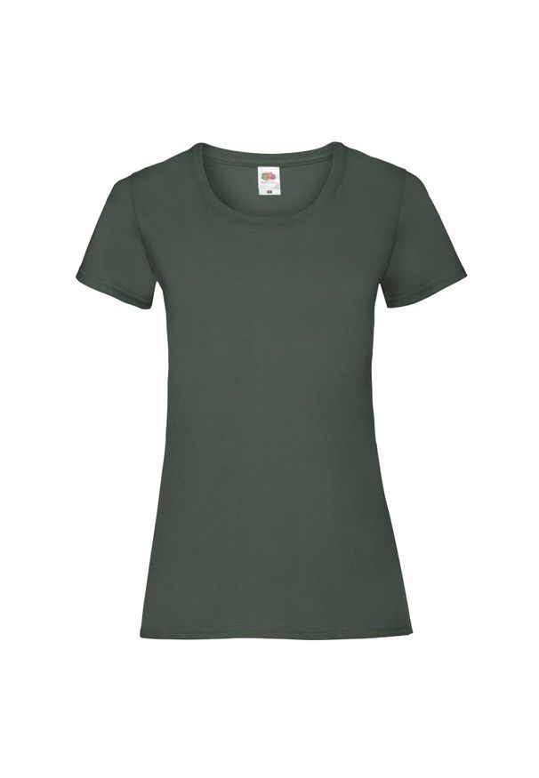 FRUIT OF THE LOOM - Koszulka Damska Valueweight. Kolor: zielony