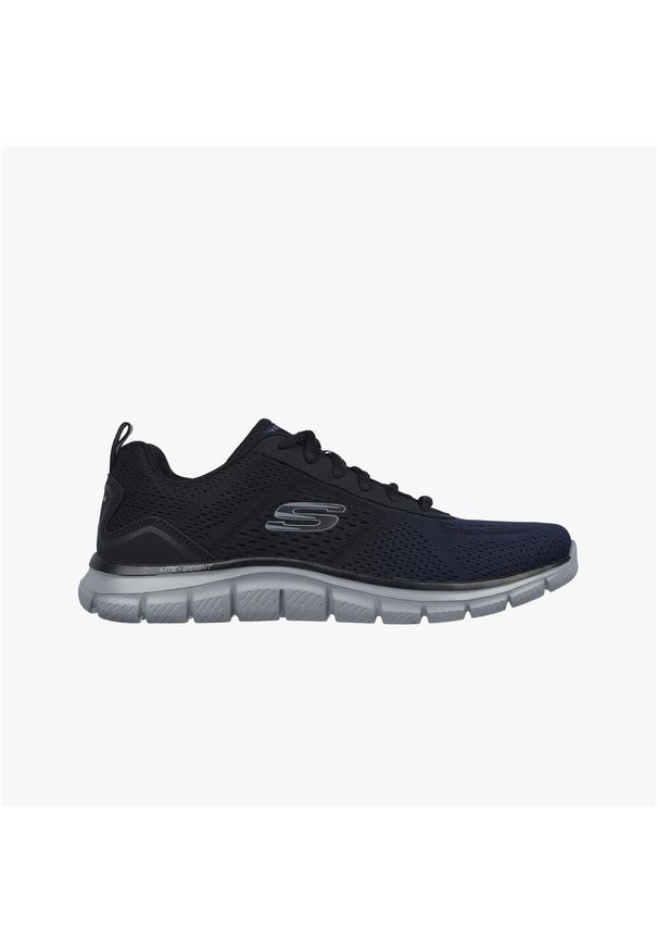 skechers - Buty męskie SKECHERS Track Ripkent. Kolor: czarny, niebieski, wielokolorowy. Model: Skechers Sport. Sport: turystyka piesza