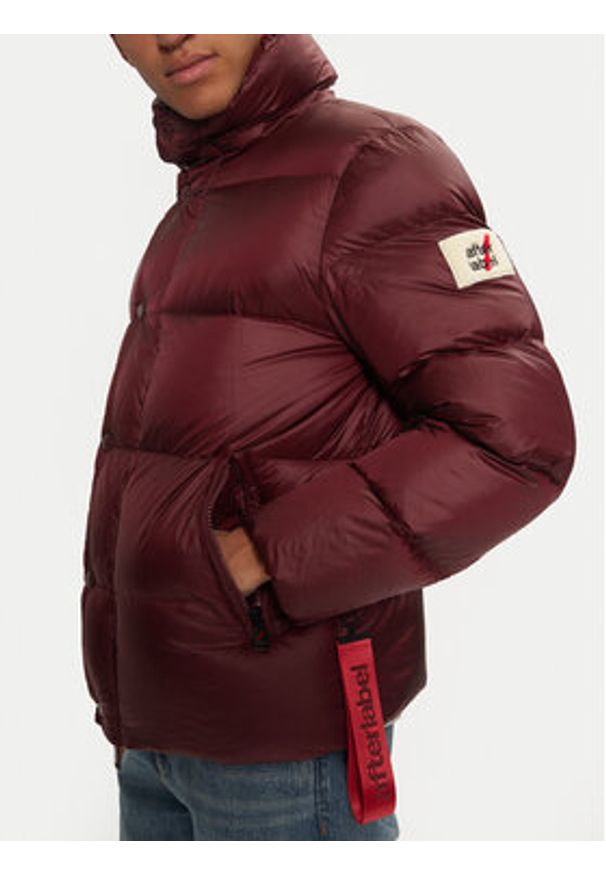 After Label Kurtka puchowa Chamonix A00015 Bordowy Regular Fit. Kolor: czerwony. Materiał: syntetyk