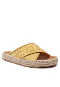 BIG STAR SHOES - Espadryle Big Star Shoes JJ274A409 Yellow. Kolor: żółty. Materiał: materiał