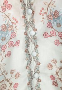 Born2be - Zielona Koszula w Kwiaty ze Stójką Feliana. Okazja: na co dzień. Typ kołnierza: kołnierzyk stójkowy. Kolor: zielony. Materiał: jeans. Wzór: kwiaty. Styl: casual, klasyczny, elegancki #6