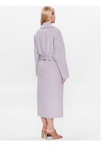 Calvin Klein Płaszcz wełniany K20K205855 Fioletowy Regular Fit. Kolor: fioletowy. Materiał: wełna #5