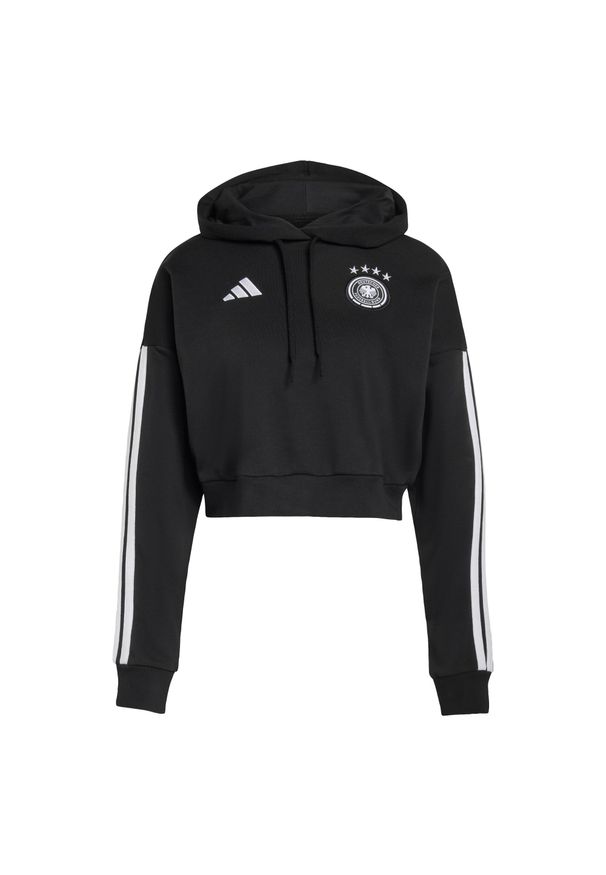 Adidas - Bluza z kapturem Germany DNA. Typ kołnierza: kaptur. Kolor: czarny. Materiał: materiał. Sport: piłka nożna