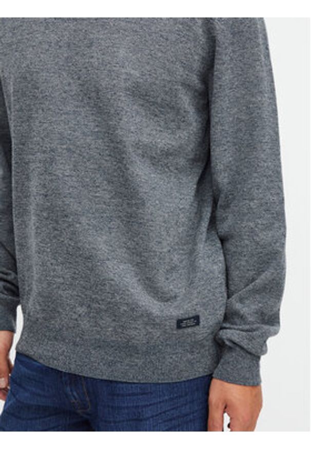 Blend Sweter 20715850 Granatowy Regular Fit. Kolor: niebieski. Materiał: syntetyk