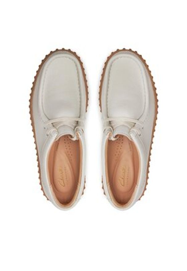 Clarks Półbuty Torhill Bee 26172085 Écru. Materiał: skóra